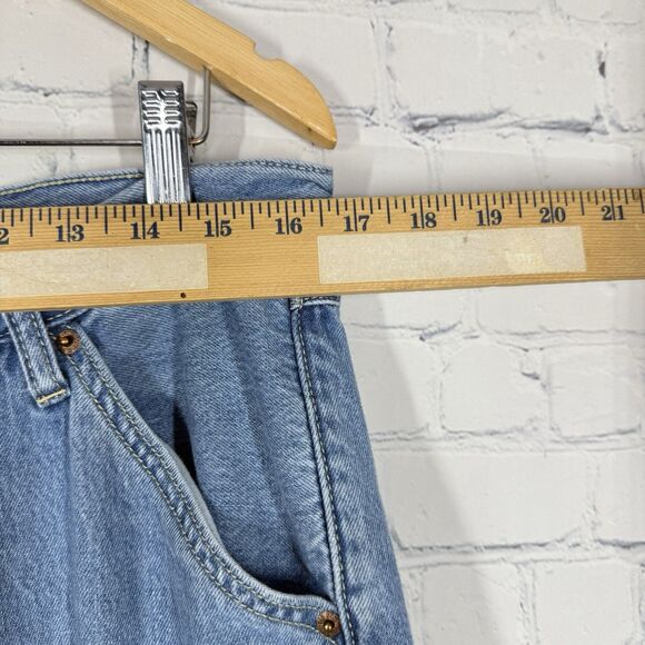 Old Navy Cargo Denim Jeans Women Size 12 Retro Baggy Wide Leg Mid Rise Skater - Picture 5 of 16